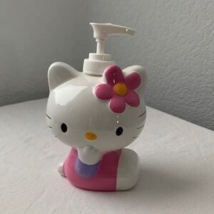 Hello Kitty Pink and White Ceramic Soap Dispenser